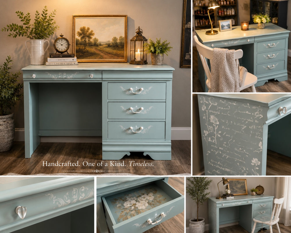 Desk makeover and finish details
