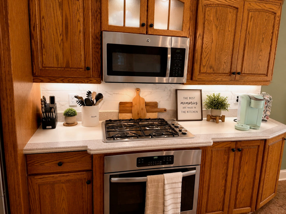 Kitchen cabinetry and counters