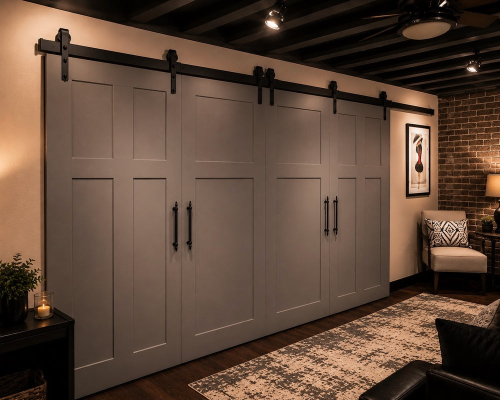 Sliding doors and custom storage